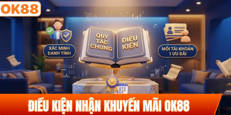 Điều kiện nhận khuyến mãi OK88 cho hội viên