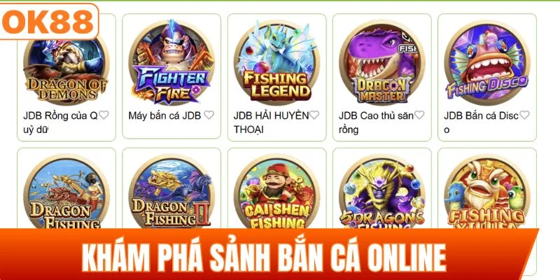 Khám phá sảnh bắn cá online